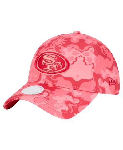 NEW ERA WOMEN'S SCARLET SAN FRANCISCO 49ERS TRIPPY 9TWENTY ADJUSTABLE HAT