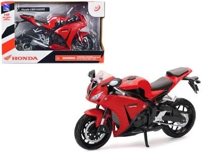 NEW RAY HONDA CBR 1000RR MOTORCYCLE RED AND BLACK 1/12 DIECAST MODEL BY NEW RAY