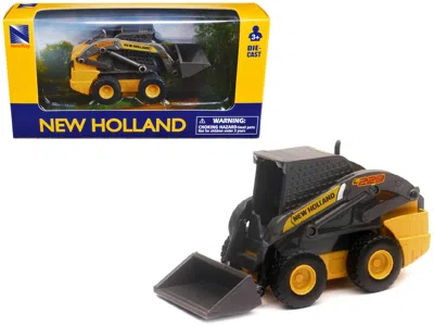 NEW RAY NEW HOLLAND L228 SKID STEER YELLOW DIECAST MODEL BY NEW RAY