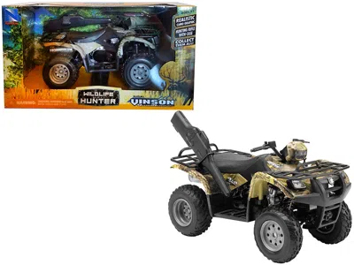 NEW RAY SUZUKI VINSON 500 4X4 QUAD RUNNER GREEN ATV 1/12 DIECAST MOTORCYCLE MODEL BY NEW RAY