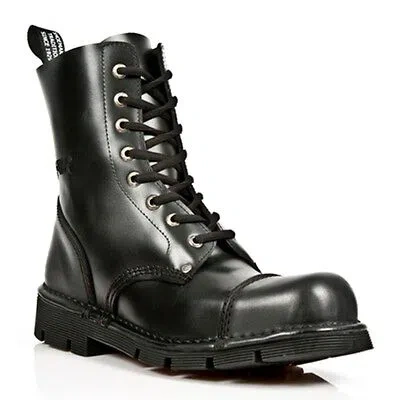 NEW ROCK NEWROCK ROCK BOOTS STYLE M.NEWMILI083 S1 BLACK UNISEX STEEL TOE