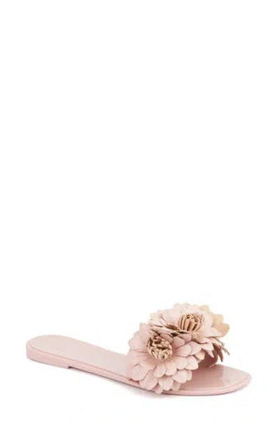 NEW YORK AND COMPANY NEW YORK AND COMPANY ANELLA 3D FLOWER SLIDE SANDAL