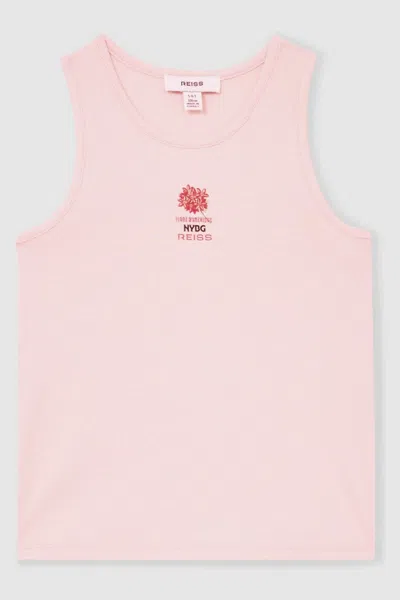 NEW YORK BOTANICAL GARDENS REISS PINK TEIGEN 13-14 YRS REISS | NYBG FLORAL EMBLEM VEST