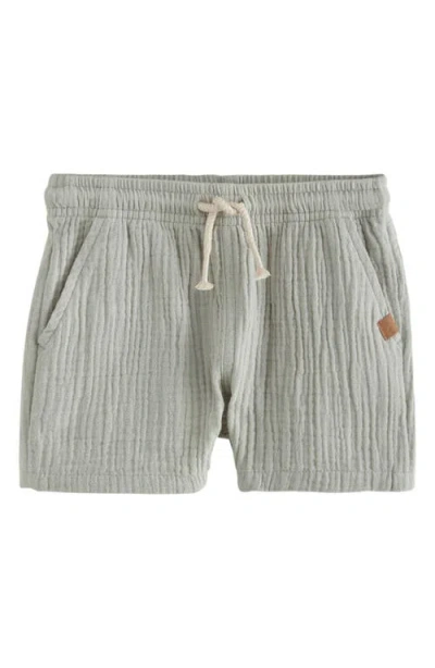 NEXT NEXT KIDS' TEXTURED COTTON MUSLIN DRAWSTRING SHORTS