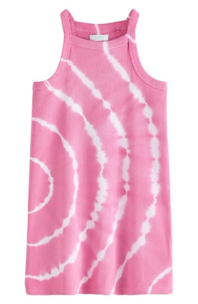 NEXT NEXT KIDS' TIE DYE COTTON RIB TANK DRESS