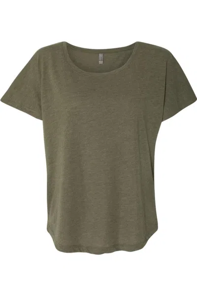 NEXT LEVEL WOMENS TRIBLEND DOLMAN T-SHIRT