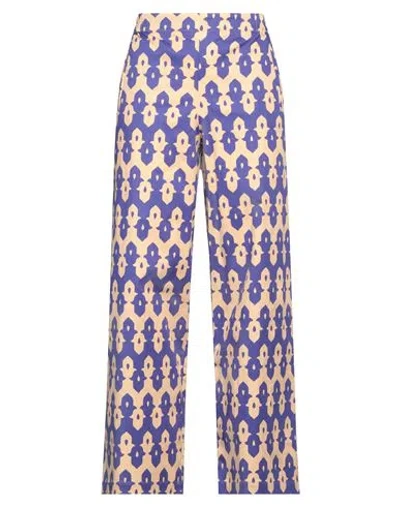 NIŪ NIŪ WOMAN PANTS BEIGE SIZE L COTTON, ELASTANE