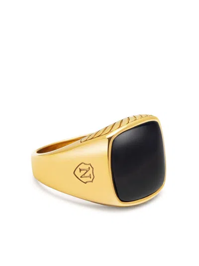 NIALAYA JEWELRY ONYX SIGNET RING