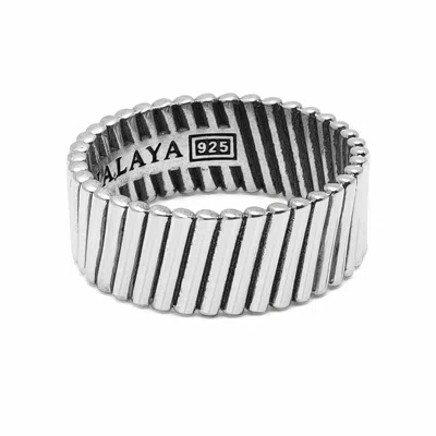 NIALAYA MEN'S STERLING SILVER BAND RING