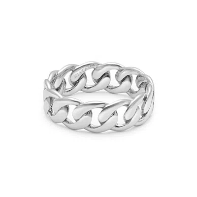 NIALAYA WOMEN'S CHAIN RING IN SILVER