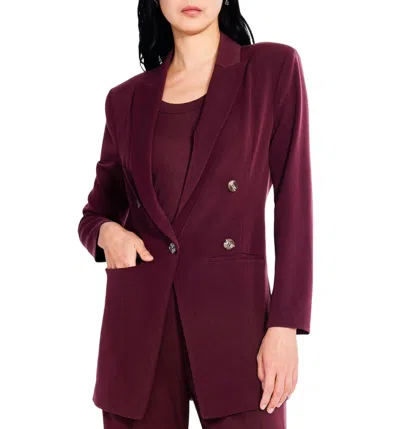 NIC + ZOE AVENUE BLAZER IN REDWOOD