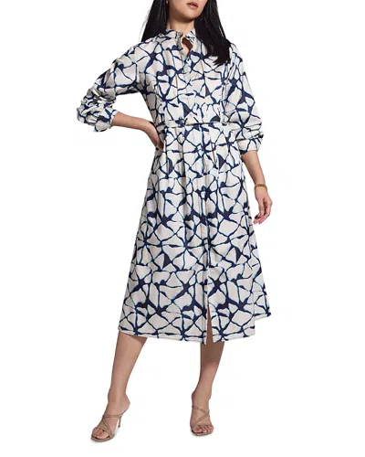 NIC + ZOE NIC+ZOE FRACTURED LINES SHIRT DRESS