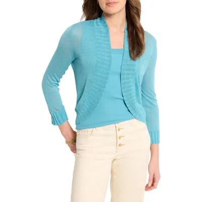 NIC + ZOE NIC+ZOE LINEN BLEND BOLERO CARDIGAN