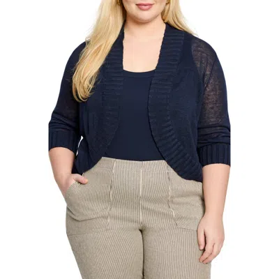 NIC + ZOE NIC+ZOE LINEN BLEND BOLERO CARDIGAN