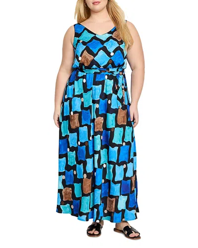 NIC+ZOE PLUS NIC+ZOE PLUS SEA GLASS BIANCA DRESS