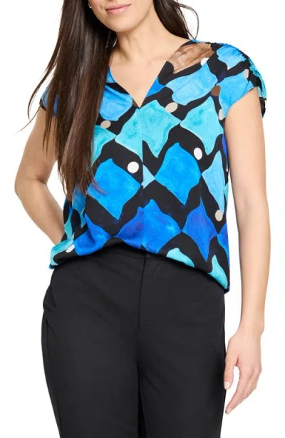 NIC + ZOE NIC+ZOE SEA GLASS PRINT TOP