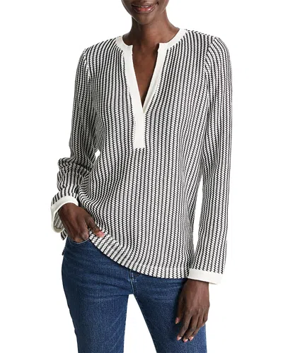 NIC + ZOE NIC+ZOE ZIG ZAG SPLIT V NECK TOP