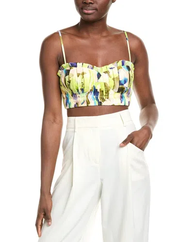 NICHOLAS CRINA LINEN BRA TOP