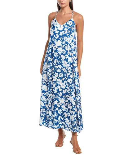 NICOLE MILLER PALMA SATIN MAXI DRESS