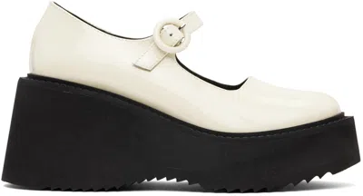 NICOLE SALDAÑA OFF-WHITE NINA HEELS