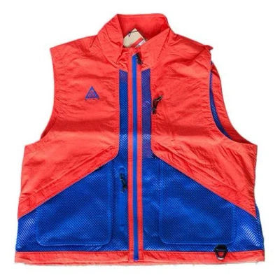NIKE Nike ACG Outdoor Functional Sleeveless vest Orange Blue Orangeblue