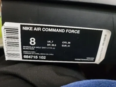 NIKE NIKE AIR COMMAND FORCE HYPER JADE TEAL WHITE BLACK 684715-102 SIZE 8 M