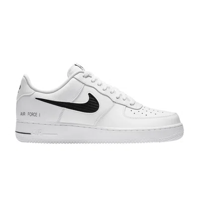 NIKE AIR FORCE 1 '07 LV8 'CUT OUT SWOOSH - WHITE BLACK'