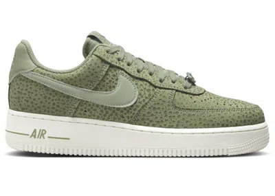 NIKE AIR FORCE 1 LOW '07 PRM SAFARI (WOMEN'S) SNEAKERS IN SAIL/HONEYDEW/OIL GREEN