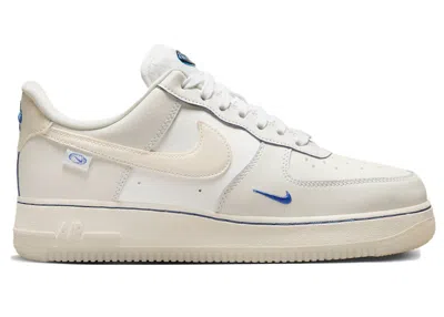 NIKE AIR FORCE 1 LOW GLOBAL (WOMEN'S) SNEAKERS IN SAIL/WHITE/GAME ROYAL