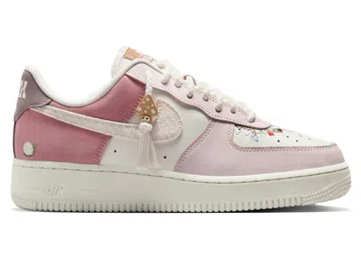 NIKE AIR FORCE 1 LOW MUSHROOM (WOMEN'S) SNEAKERS IN SAIL/PINK FOAM/ELEMENTAL PINK