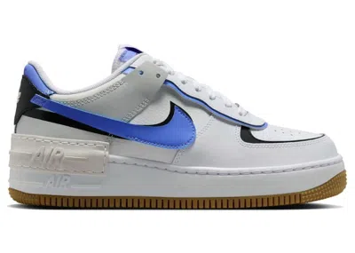NIKE AIR FORCE 1 LOW SHADOW ROYAL PULSE (WOMEN'S) SNEAKERS IN WHITE/BLACK/PHOTON DUST