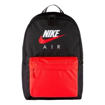 NIKE Nike Air Heritage Logo Backpack 'Black Red'