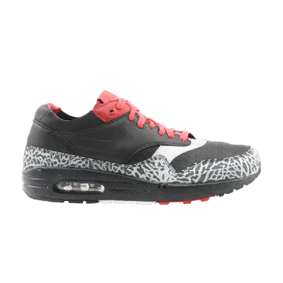NIKE NIKE AIR MAX 1 NL PREMIUM 'ELEPHANT PRINT - BLACK VARSITY RED'