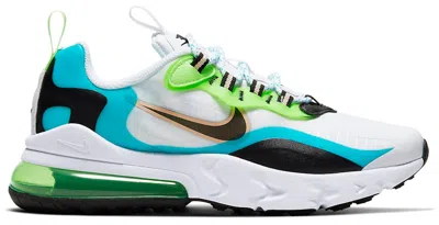NIKE AIR MAX 270 REACT SNEAKERS IN ORACLE AQUA/BLACK/GHOST GREEN