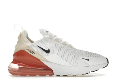 NIKE AIR MAX 270 (WOMEN'S) SNEAKERS IN WHITE/PALE IVORY/MUSLIN