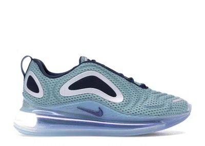 NIKE AIR MAX 720 NORTHERN LIGHTS DAY (WOMEN'S) SNEAKERS IN METALLIC SILVER/MIDNIGHT NAVY BLUE