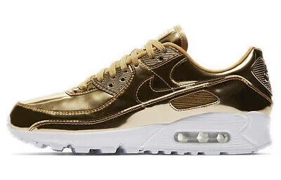 NIKE NIKE AIR MAX 90 METALLIC GOLD 2020 WOMEN'S CQ6639-700
