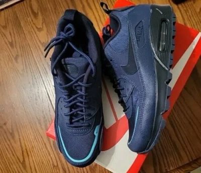 NIKE NIKE AIR MAX 90 SURPLUS 'MIDNIGHT NAVY BLUE' DC9389-400 SIZE 8.5M/10W