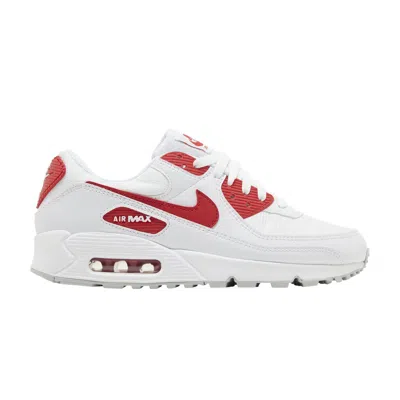 NIKE AIR MAX 90 'WHITE UNIVERSITY RED'