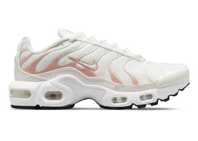 NIKE AIR MAX PLUS SUMMIT METALLIC RED BRONZE SNEAKERS IN SUMMIT WHITE/OFF NOIR