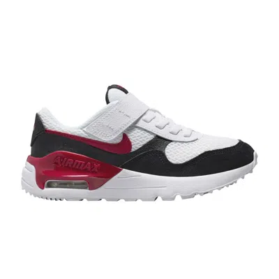 NIKE NIKE AIR MAX SYSTM PS 'WHITE BLACK GYM RED' | KID'S SIZE 11.5