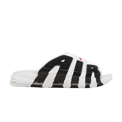 NIKE AIR MORE UPTEMPO SLIDE 'WHITE BLACK RED'