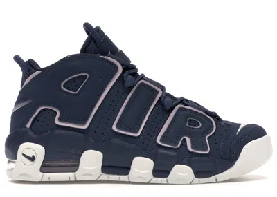 NIKE AIR MORE UPTEMPO SNEAKERS IN THUNDER BLUE/SUMMIT WHITE/PARTICLE ROSE