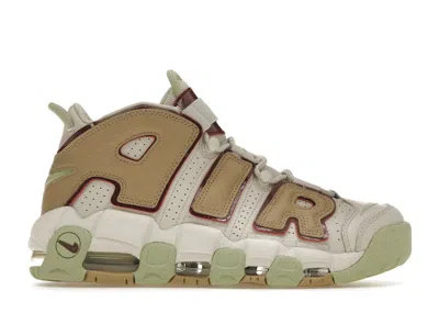 NIKE AIR MORE UPTEMPO (WOMEN'S) SNEAKERS IN LIGHT BONE/ALLIGATOR/LIMESTONE