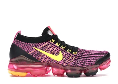 NIKE AIR VAPORMAX FLYKNIT 3 (WOMEN'S) SNEAKERS IN LASER FUCHSIA/LASER ORANGE/BLACK