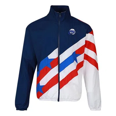 NIKE Nike AS Men's NK THROWBACK JKT Jacket WVN Blue VOID
