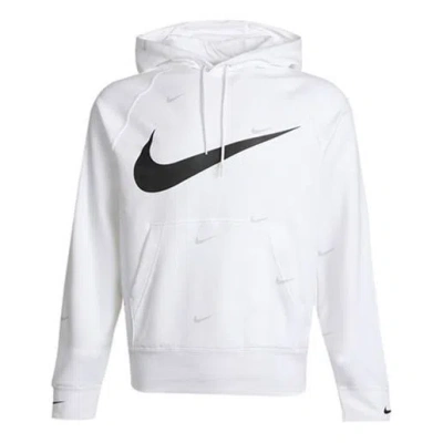 NIKE Nike Athleisure Casual Sports hooded Fleece Lined White