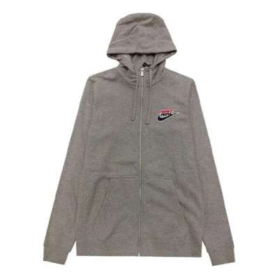 NIKE Nike Athleisure Casual Sports Knit Zipper Gray