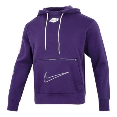 NIKE Nike Athletic Hooded Long Sleeves Hoodie Men's Purple