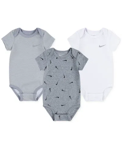 NIKE BABY BOYS OR GIRLS ESSENTIALS BODYSUITS, PACK OF 3